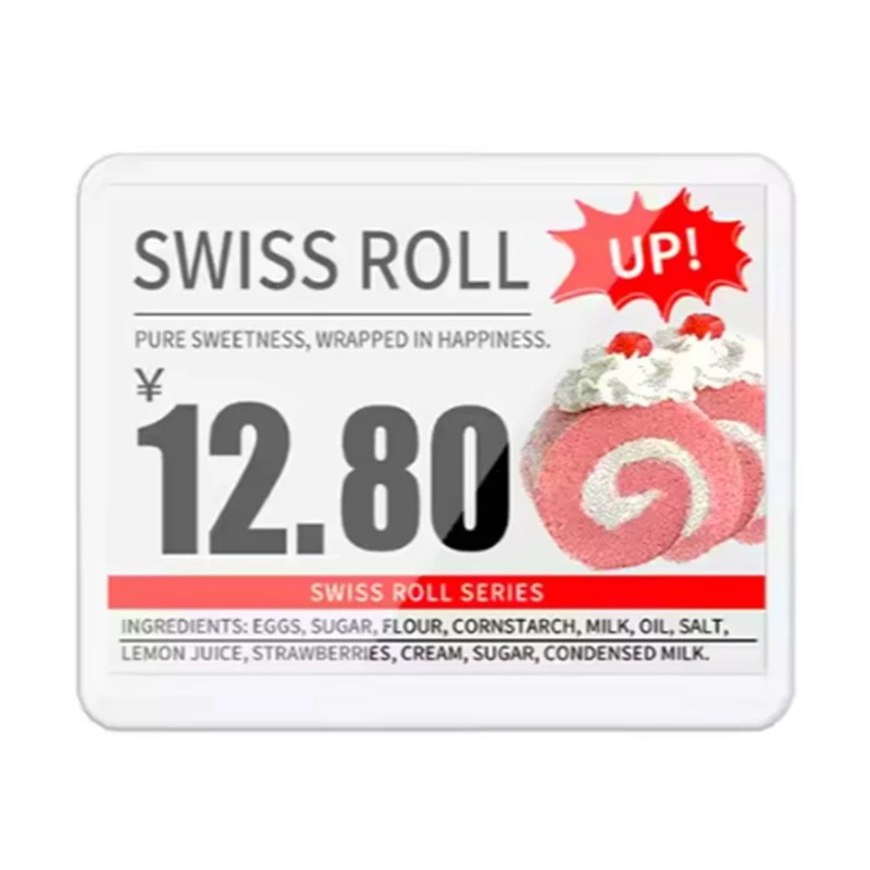 5.8'' E-ink Ɛlektrɔnik Shelf Labels - Ɛboa NFC & 7-Kɔla LED