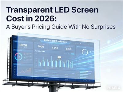 Transparent LED Screen Cost wɔ 2026 A Adetɔfoɔ Boɔ Akwankyerɛ a Ɛnni Anwanwad...